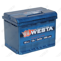Аккумулятор Westa Classic / 60Ah / 600А / Прямая полярность
